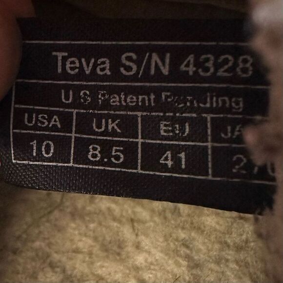 Teva Leather Shearling Slip On Brown - Picture 8 of 8